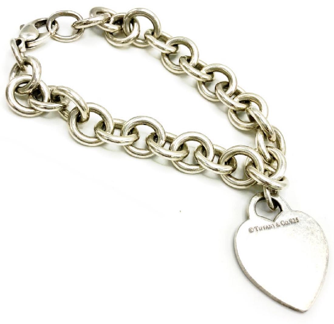 Tiffany & Co Sterling Silver Heart Charm Bracelet (1 of 3)