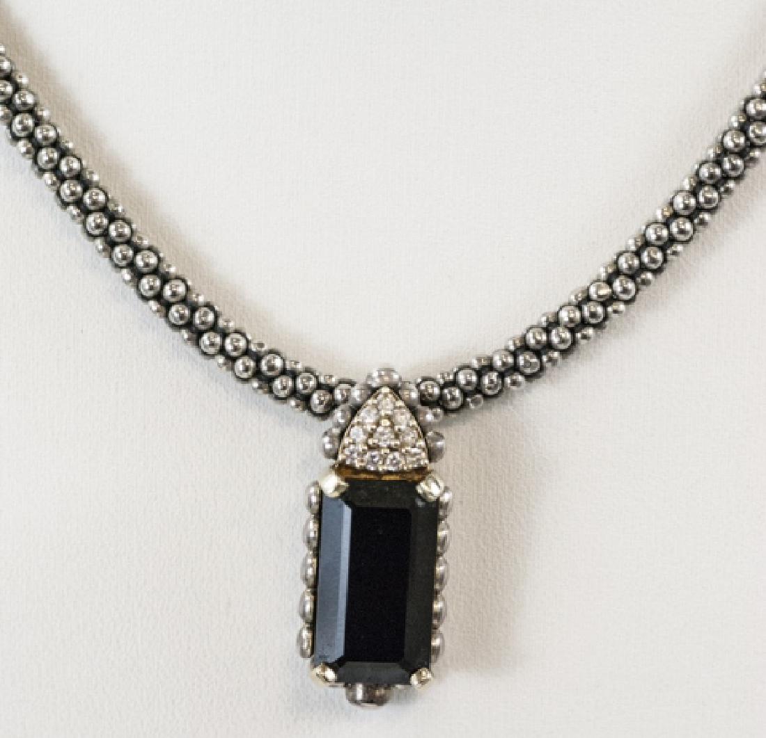 18kt Gold Sterling Diamond & Quartz Necklace (1 of 6)