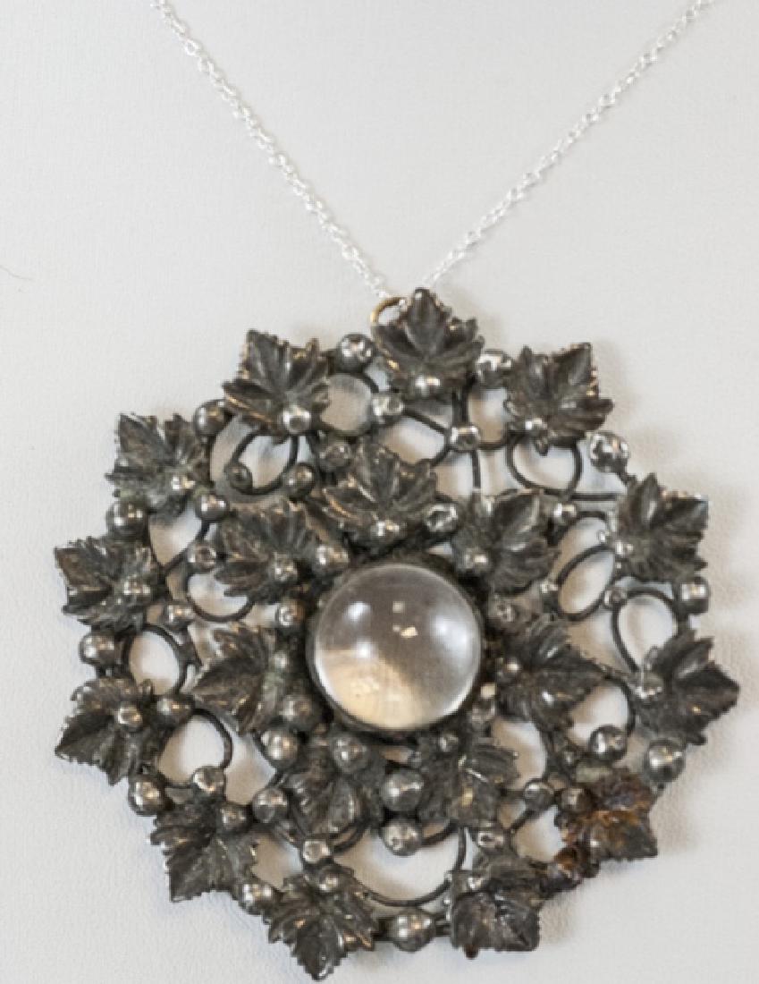 Estate Mary Gage Sterling Silver Necklace Pendant (1 of 7)