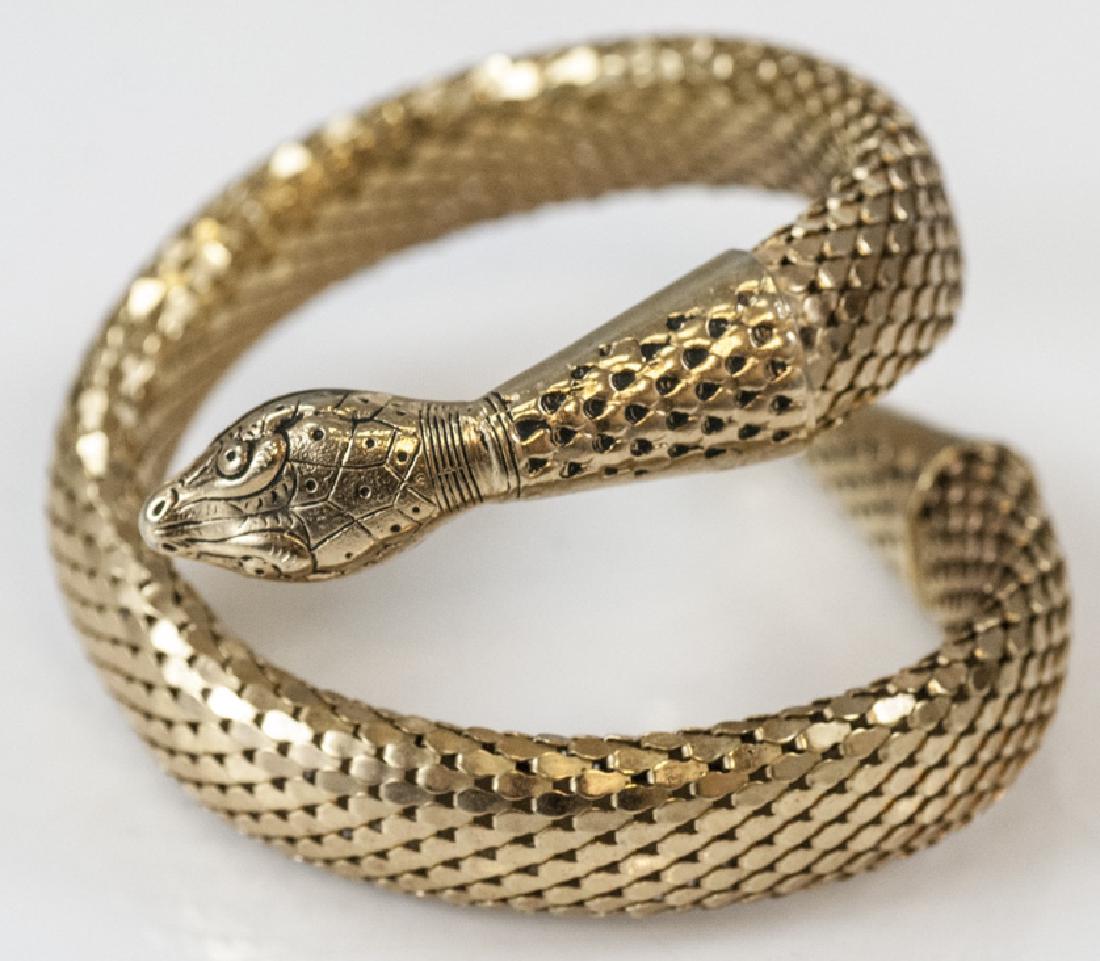 Estate Signed Whiting & Davis Mesh Snake Bracelet (1 of 6)