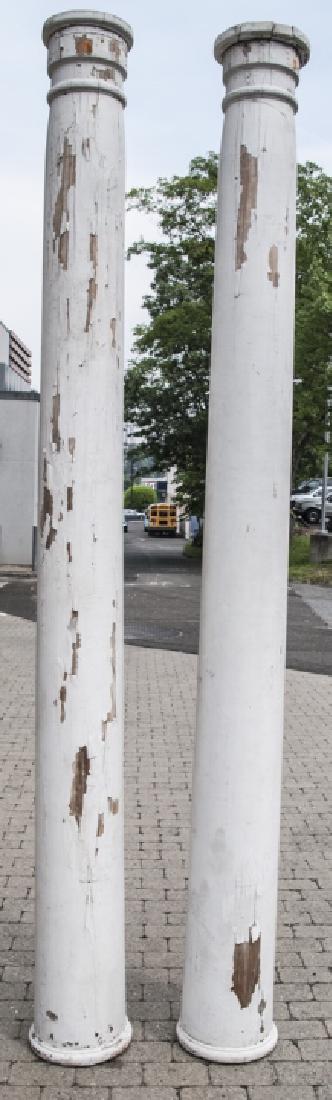 Pair Tuscan Tapered Architectural Salvage Columns (1 of 6)