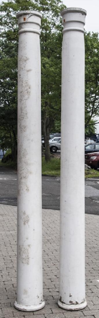 Pair Tuscan Tapered Architectural Salvage Columns (1 of 4)