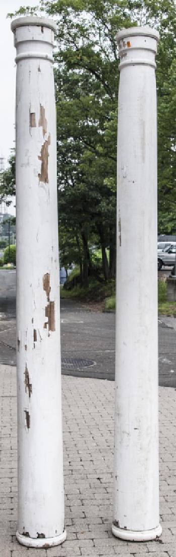 Pair Tuscan Tapered Architectural Salvage Columns (1 of 6)