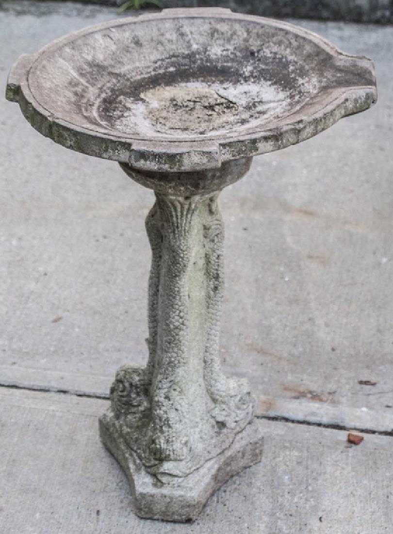 Vintage Victorian Style Dolphin Figural Bird Bath (1 of 6)