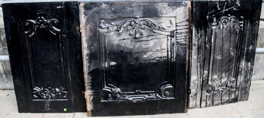 Antique 19th C Cast Iron Neoclassical Style Panels (1 of 4)