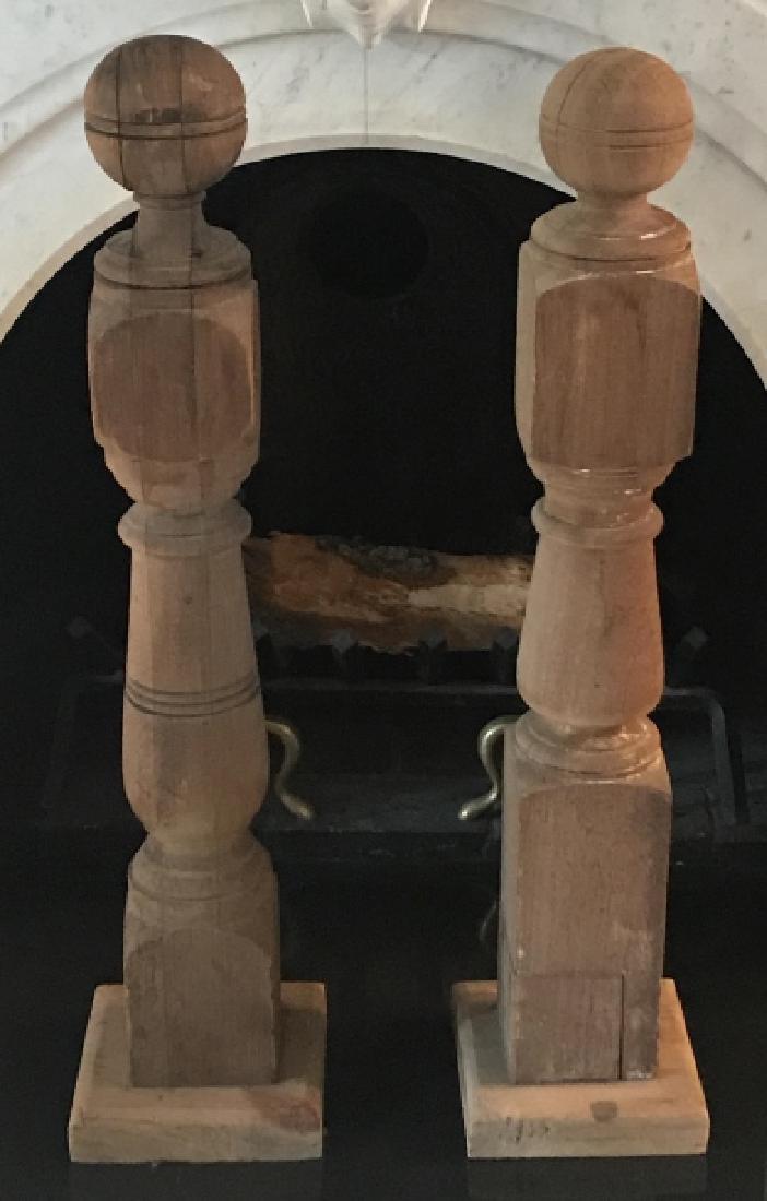 Two Wood Hitching Posts / Architectural Salvage (1 of 7)