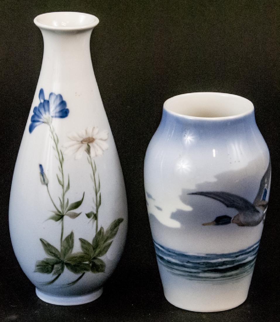 Two Royal Copenhagen Denmark Porcelain Vases (1 of 5)