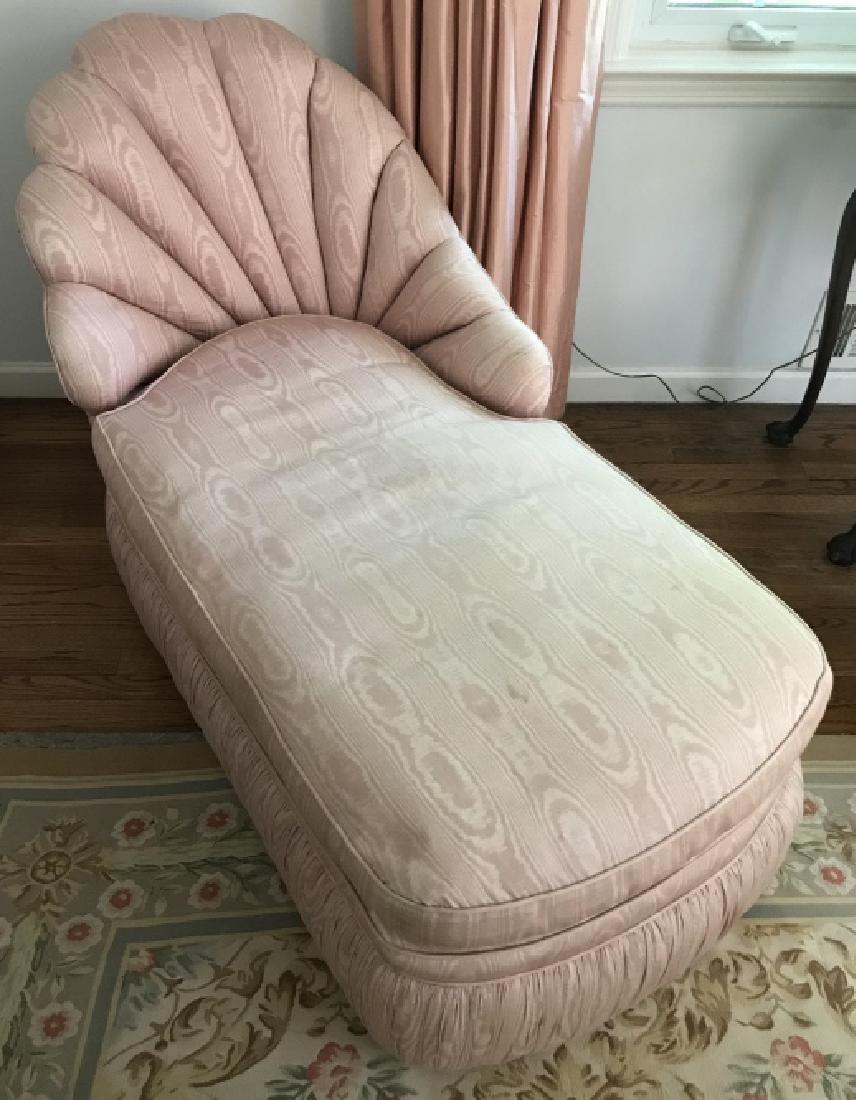 Hollywood Regency Style Custom Upholstered Chaise (1 of 3)