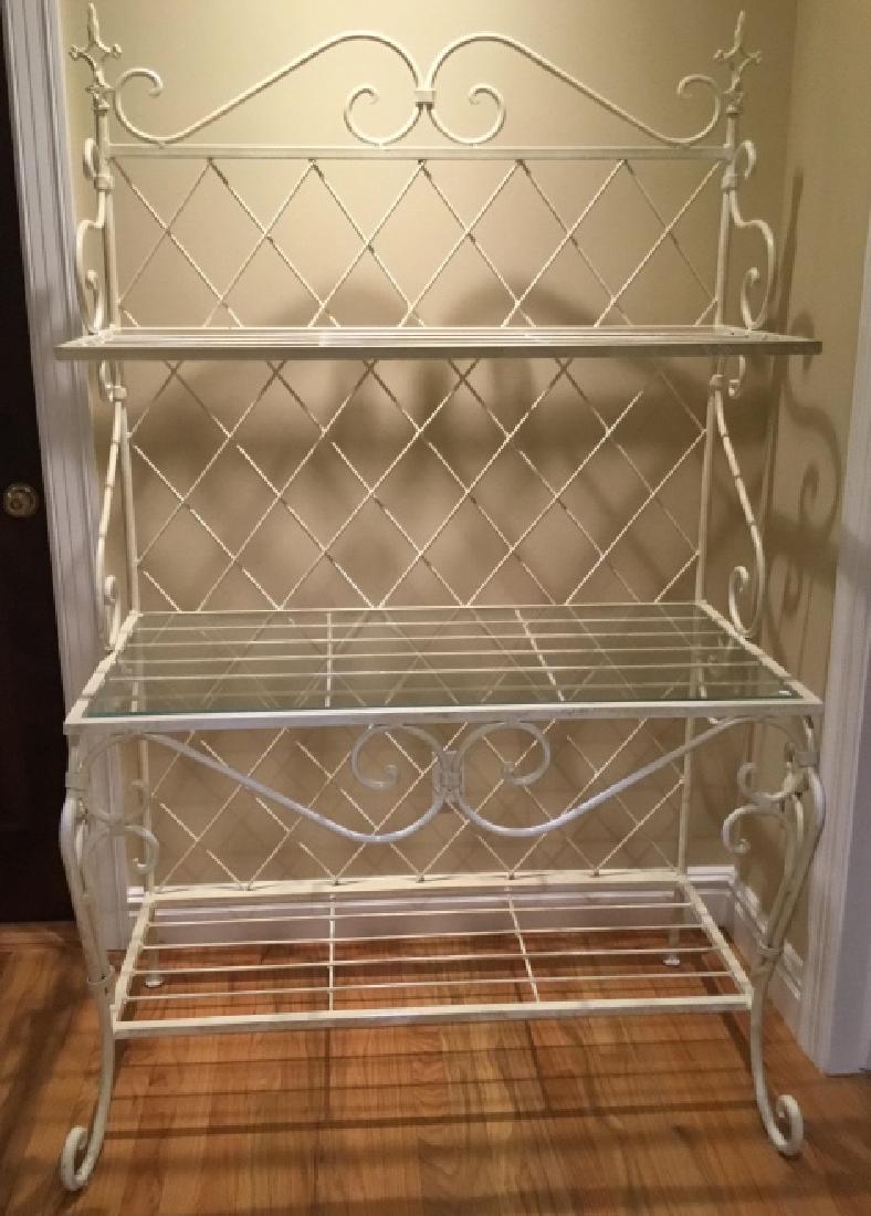 Wrought Iron French Style Bakers Rack (1 of 4)