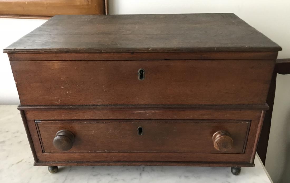 Antique American Empire Style Jewelry Box (1 of 2)