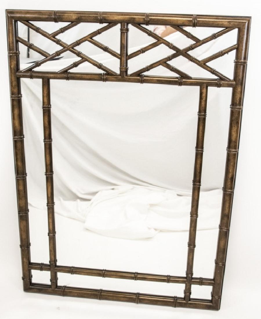 Faux Bamboo Asian Style Hall Mirror (1 of 5)