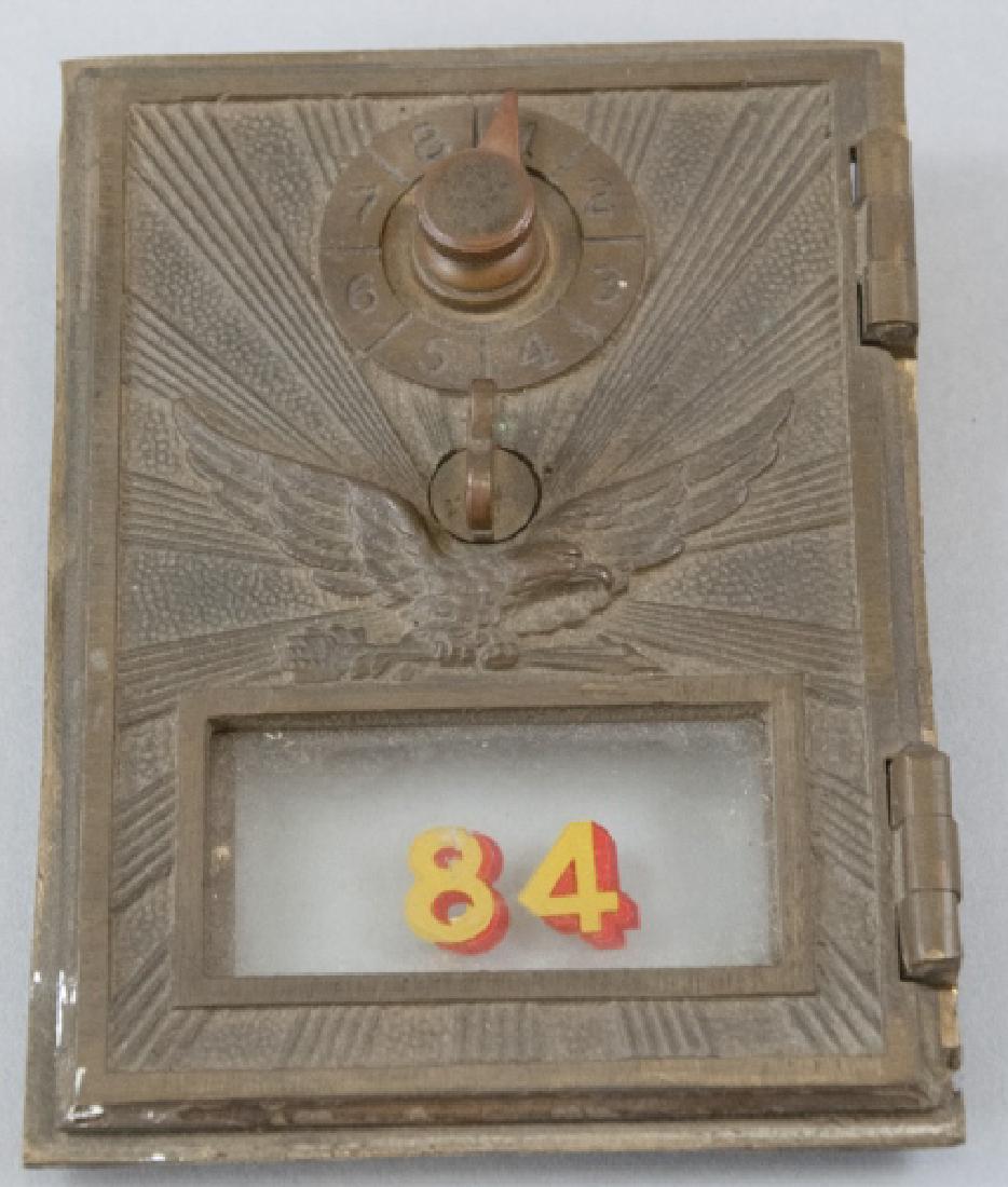 Antique Art Deco Mail Box Door w Eagle Motif (1 of 3)
