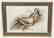 Framed Print of Charcoal Reclining Nude