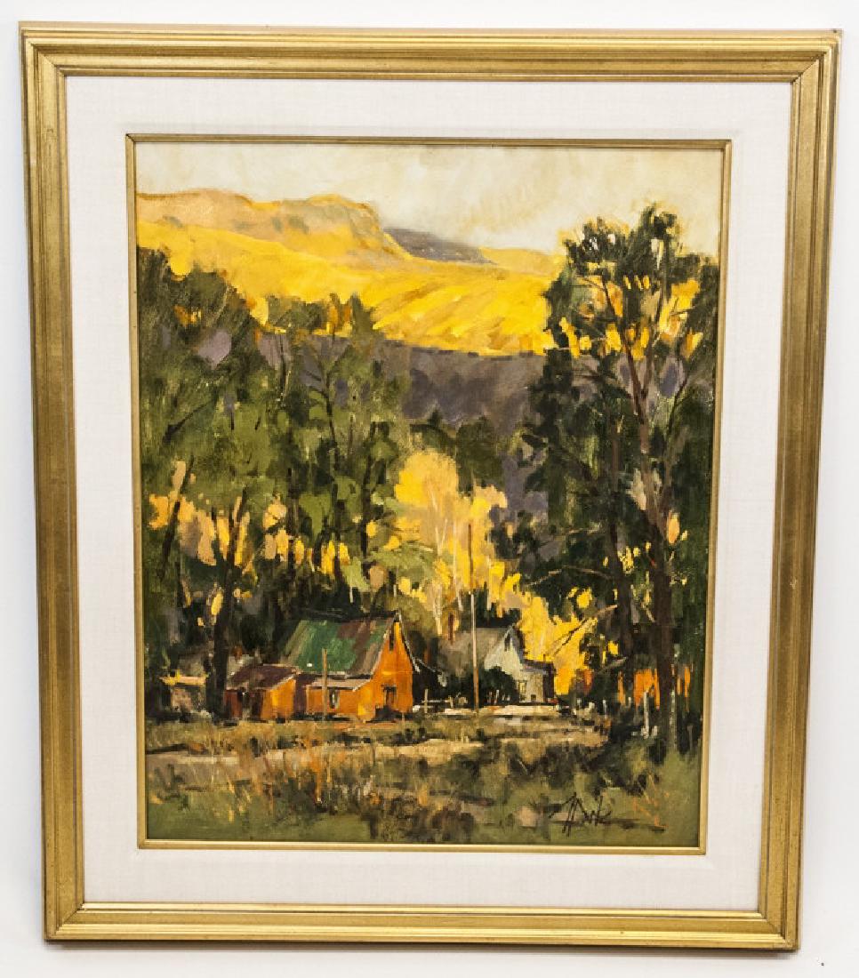 Oil Painting on Board George Pate "Quiet Lights" (1 of 7)