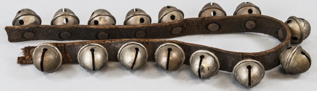 Vintage Leather & Brass  Sleigh Bells (1 of 4)