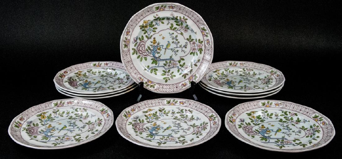 10 Adams China Ironstone Lunch Plates (1 of 8)