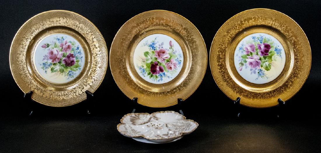 3 Heinrich & Co Dinner Plates & 1 Oyster Dish (1 of 8)