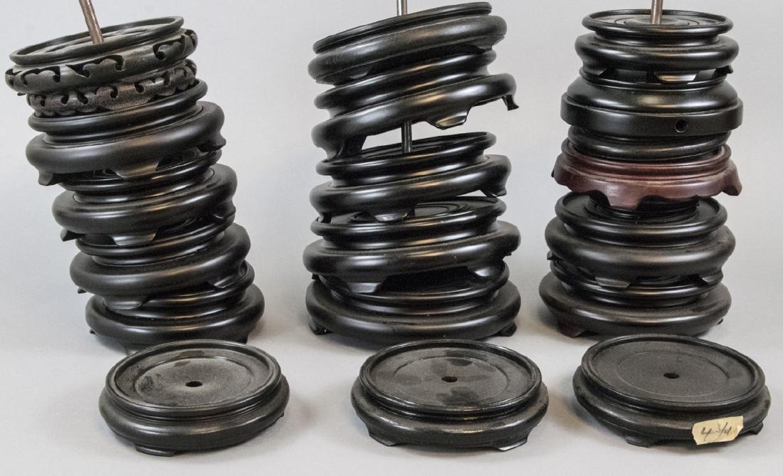 Lot of Wooden Asian Display Stands (1 of 4)