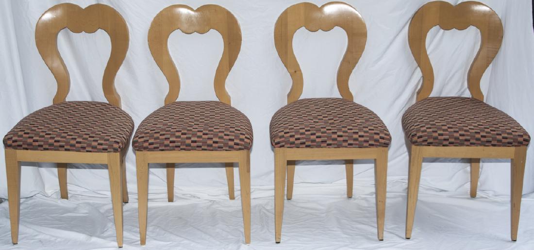 Four Biedermeier Style Oak Dining Chairs (1 of 7)
