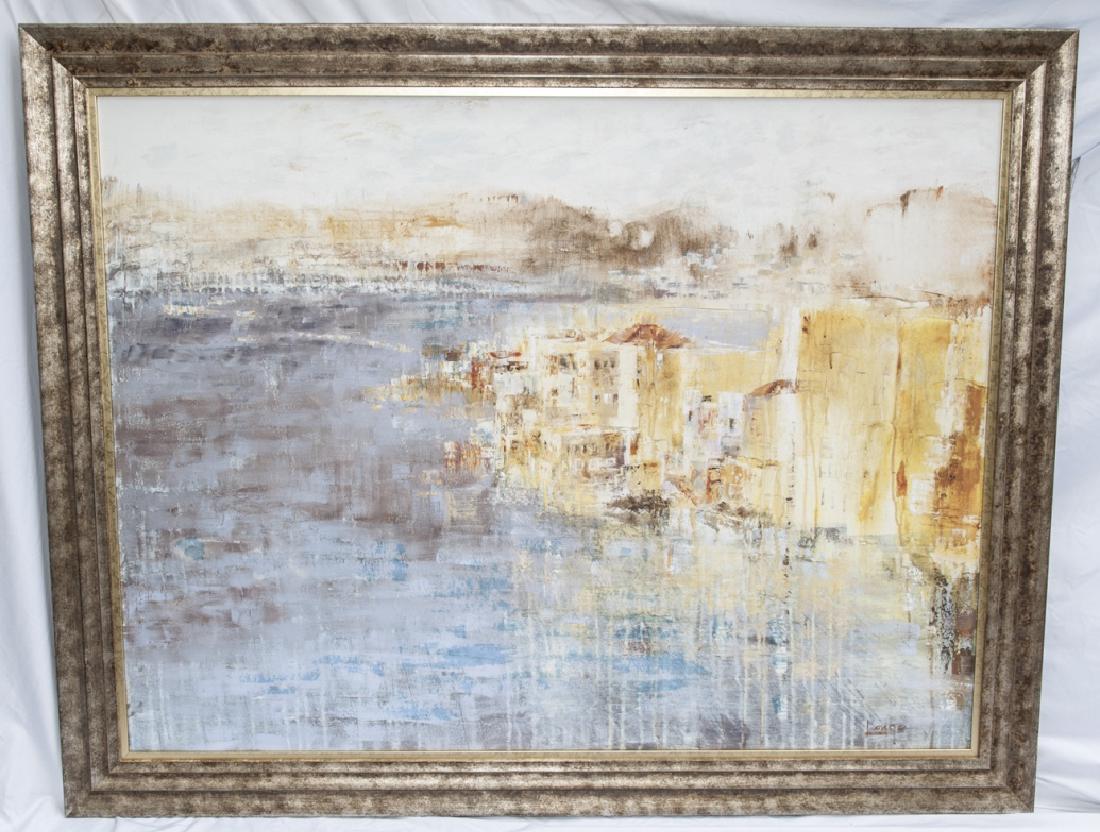 Impressionist Style Mediterranean Oil Signed Longo (1 of 6)