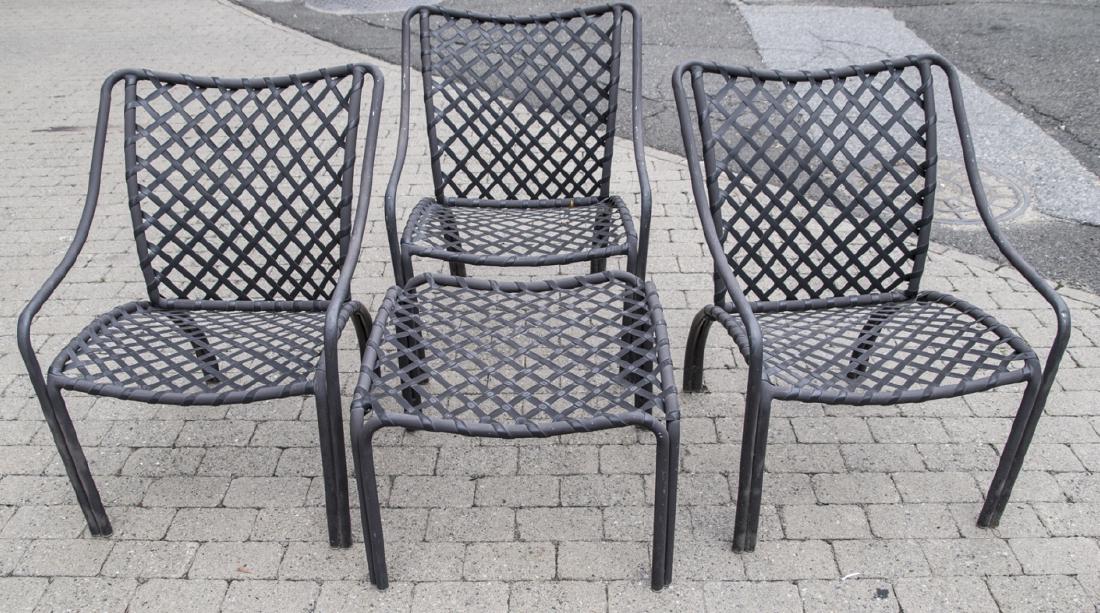 Brown Jordan Outdoor / Patio Table & 3 Arm Chairs (1 of 5)