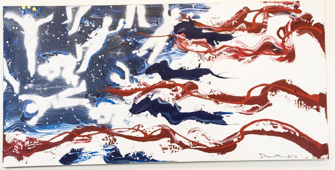 David McClain Original American Flag Painting (1 of 5)