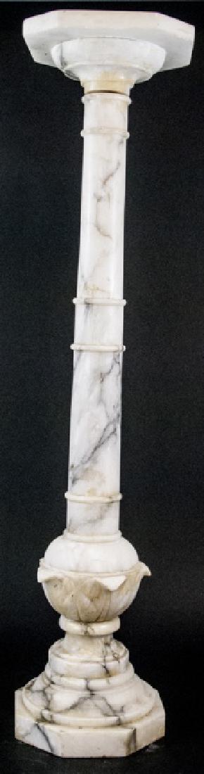 Antique 19th C Carved Marble Display Pedestal (1 of 7)