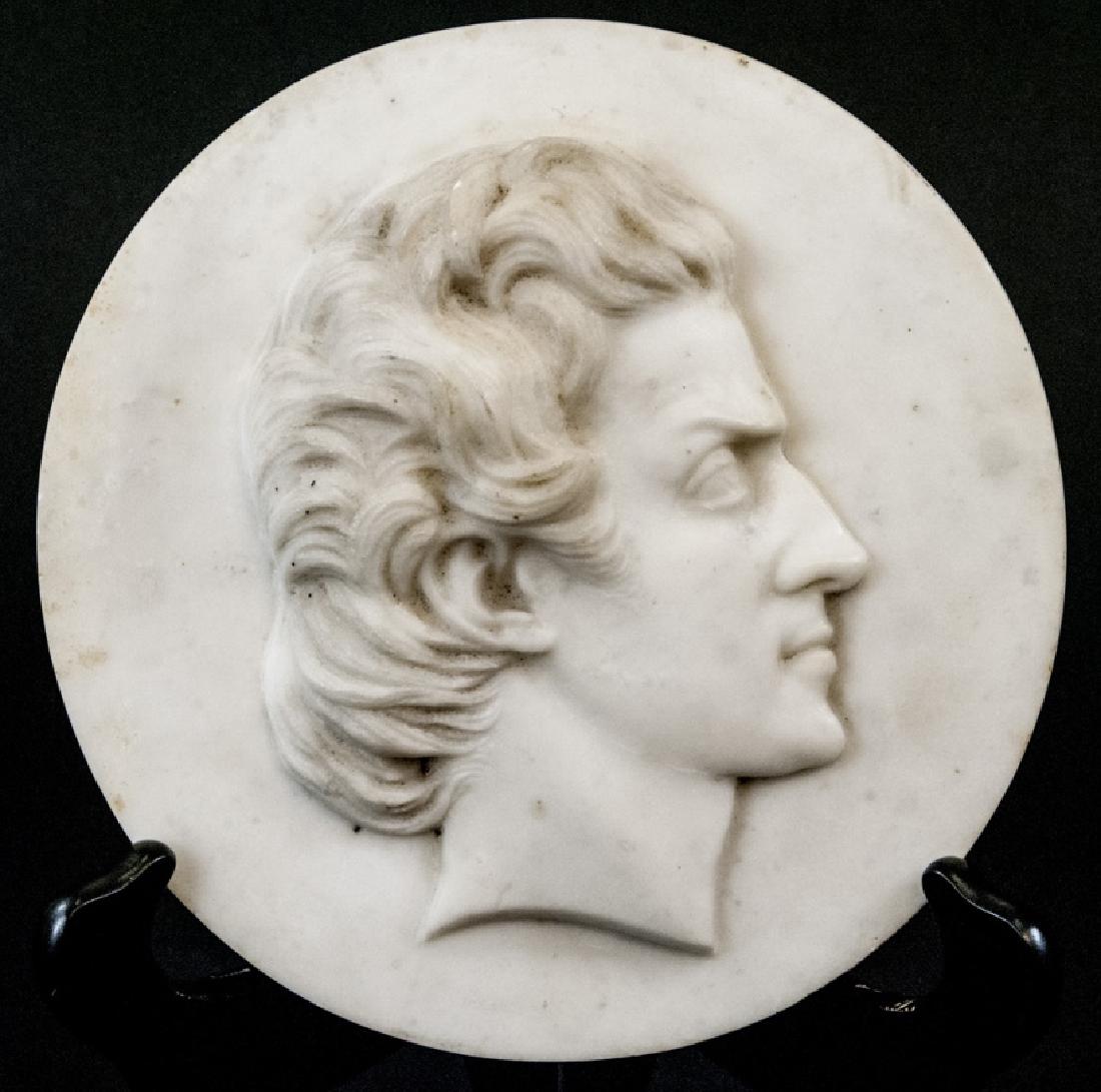 Antique Marble Plaque - Pierre Jean David D'Angers (1 of 7)