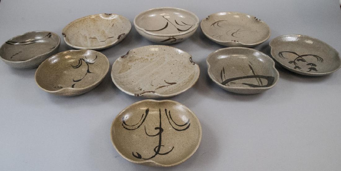 Japanese Kyushu Mid C Pottery Serve Ware (1 of 7)