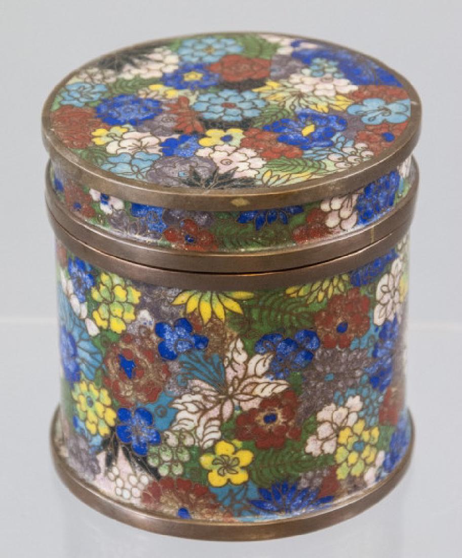 Antique Chinese or Asian Cloisonne Enamel Box (1 of 4)