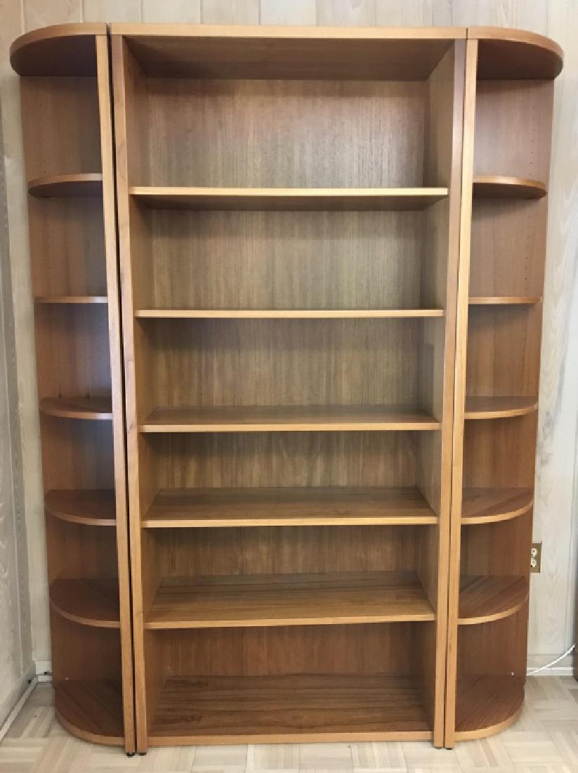3 Piece Contemporary Walnut Bookshelf (1 of 5)
