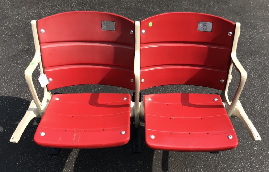 Vintage Shea Baseball Stadium Double Seat (1 of 4)