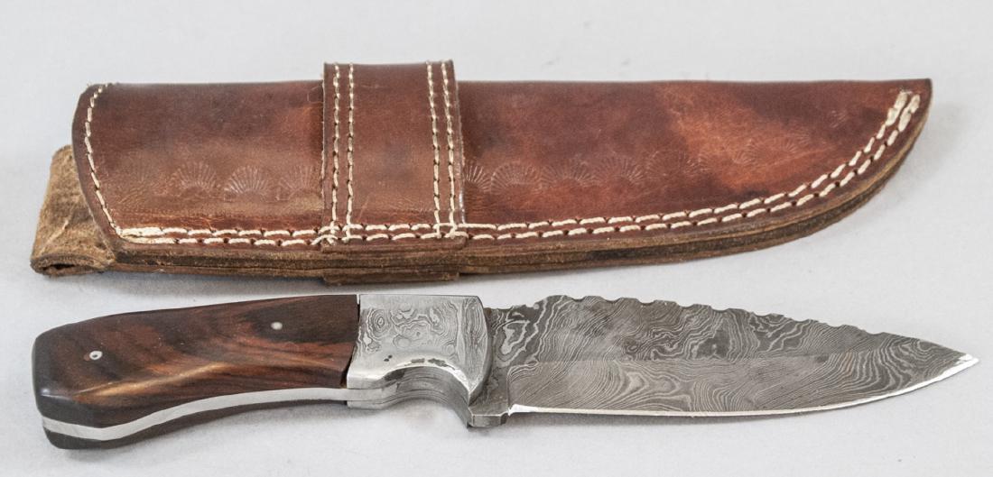 Damascus Steel 9" Hand Knife Coco Bolo Hand (1 of 7)