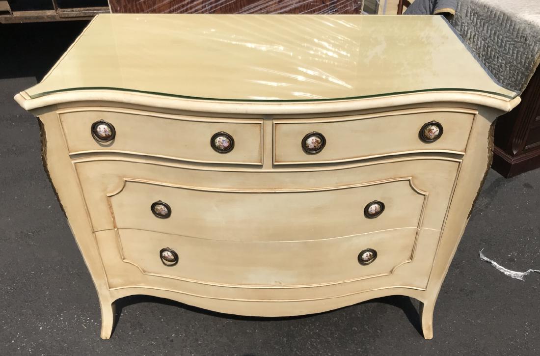 French Country Hand Painted Chest of Drawers (1 of 4)
