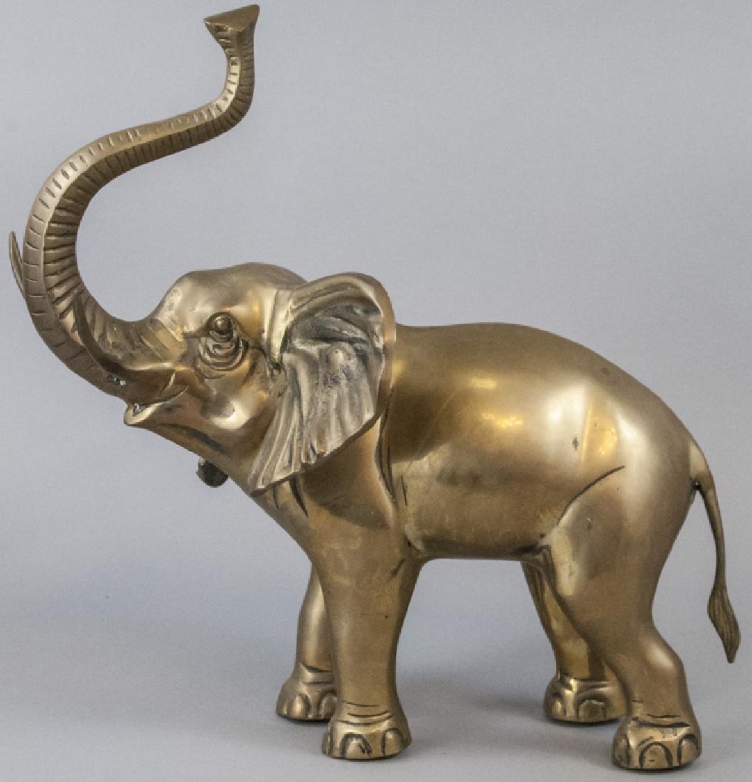 Vintage Brass Elephant Statue / Figurine (1 of 5)