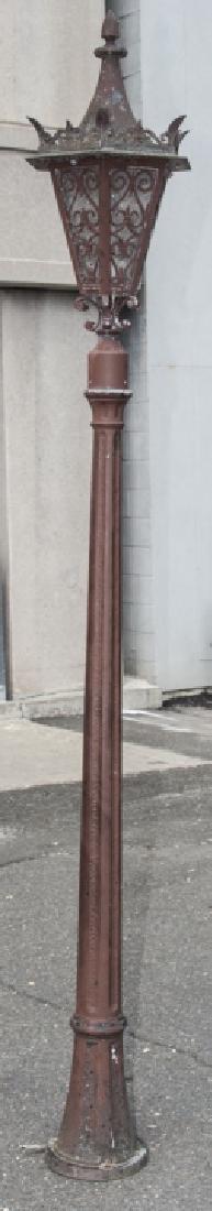 Gothic Revival Style Torchiere Lamp Post (1 of 8)