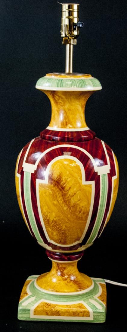 Contemporary Mediterranean Glazed Ceramic Lamp (1 of 6)