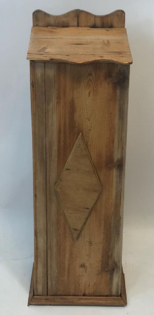 Antique French Provincial Pine Standing Bread Box (1 of 9)