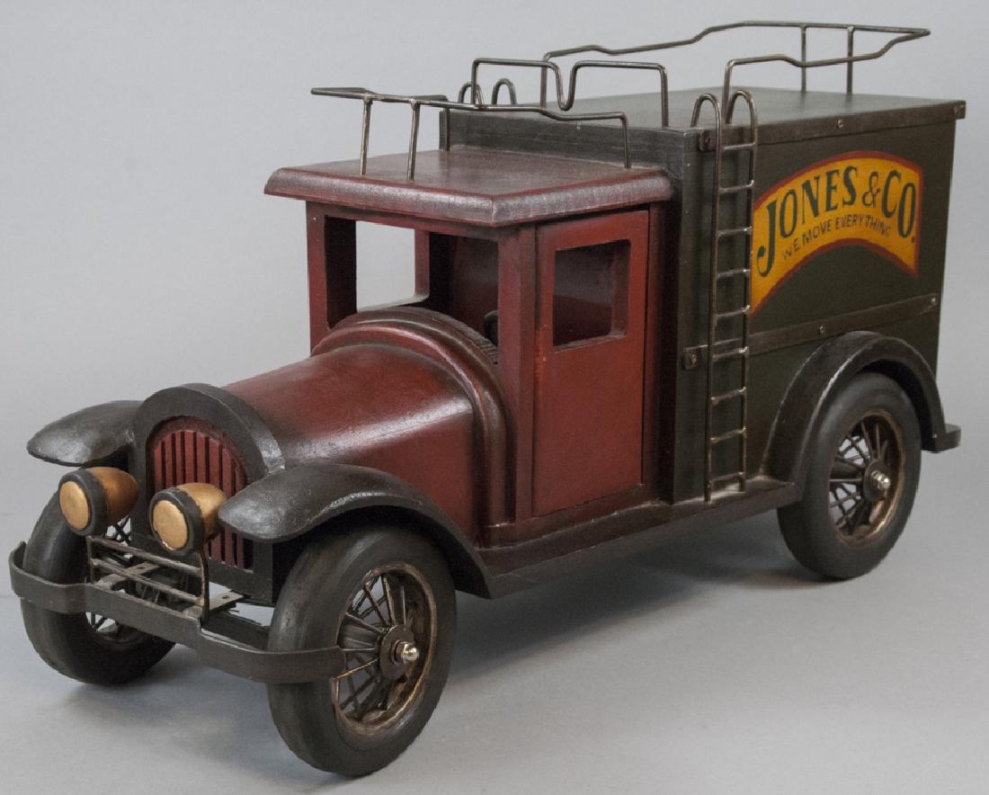 Vintage American Folk Art Sculpture Moving Truck (1 of 8)