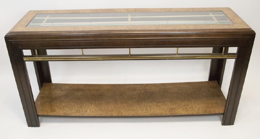 Mid C Wood & Brass Console / Coffee Table (1 of 7)