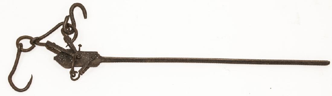 Antique Wrought Iron Roman Beam Scale (1 of 6)