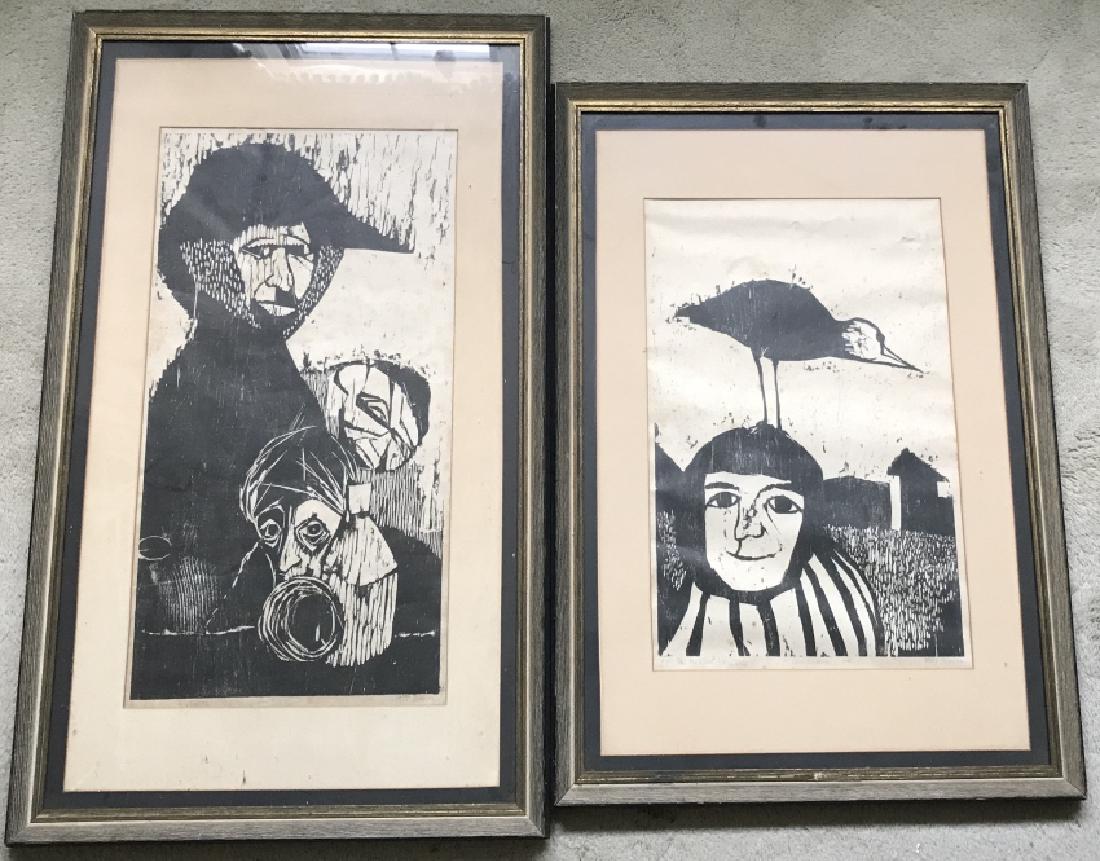 Pencil Signed & Framed Mid Century Modern Prints (1 of 3)