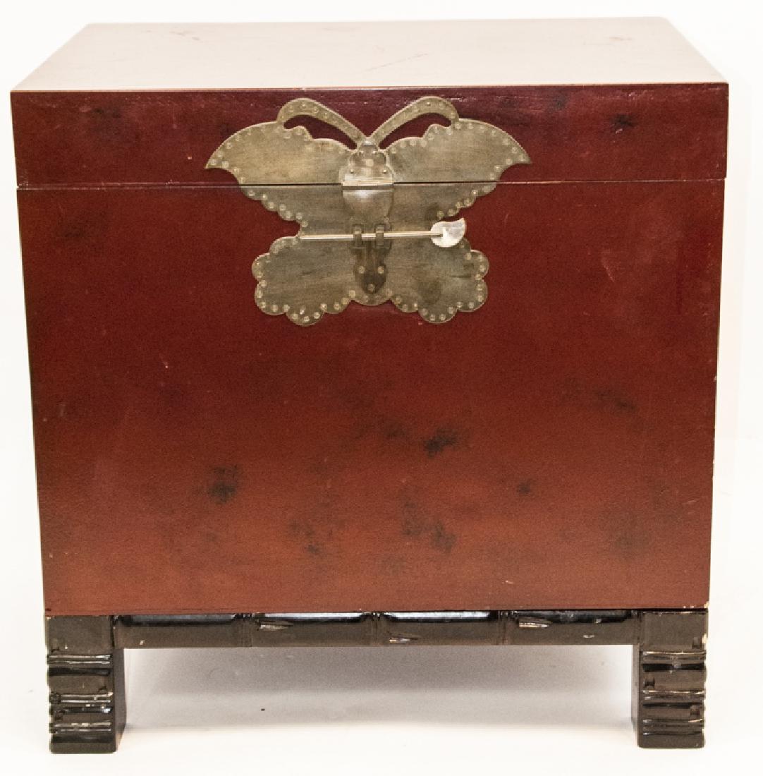 Chinese Lacquer Console Style Box and Stand (1 of 9)