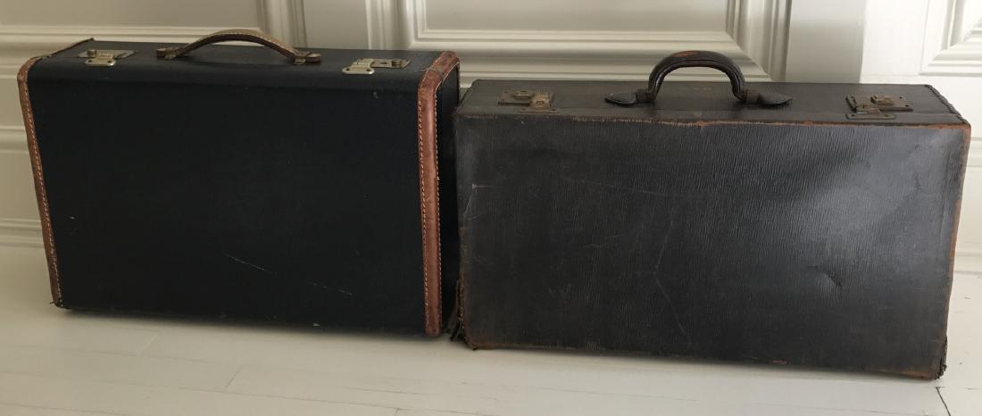 Two Vintage Leather Trunks / Suitcases (1 of 6)