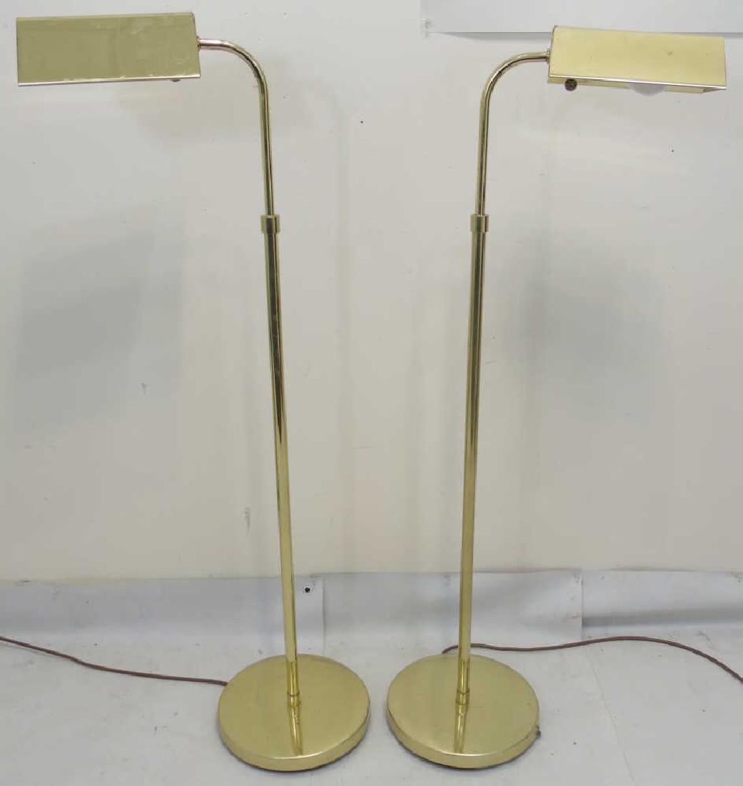 Pair Contemporary Modern Adjustable Floor Lamps (1 of 3)
