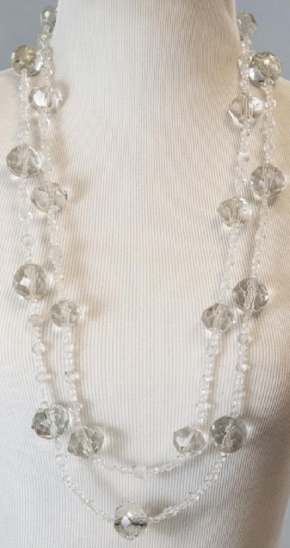 Necklace Strands w Antique Hand Cut Crystal Beads (1 of 5)