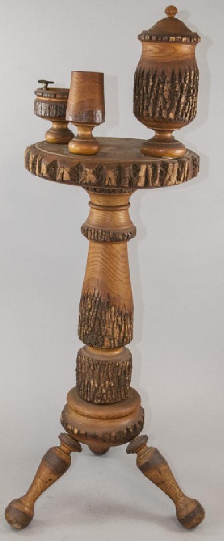 Adirondack Style Hand Carved Cigar Table (1 of 7)