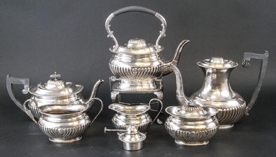 English Sheffield Silver Plate Tea Coffee Service (1 of 5)