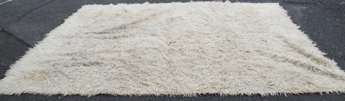 Natural Flokati Hand Woven Sheeps Wool Shag Rug (1 of 5)