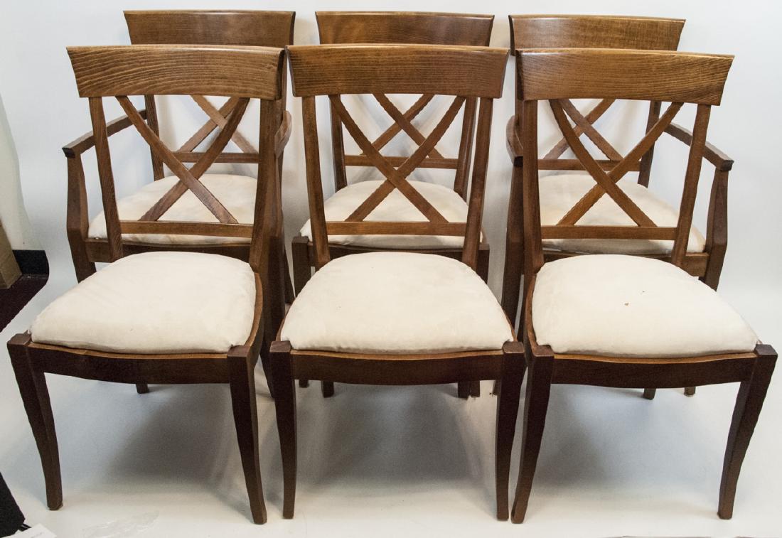 6 Contemporary Italian Oak Dining Chairs (1 of 5)